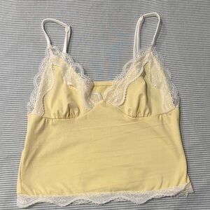 Yellow lace top